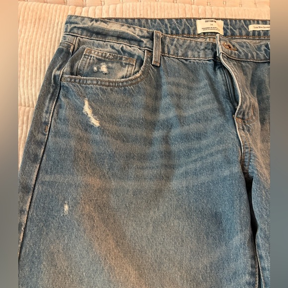 Cotton:On Low Rise Vintage Straight Distressed Jeans‎ Women’s 34 US SIZE 12 - Picture 6 of 15